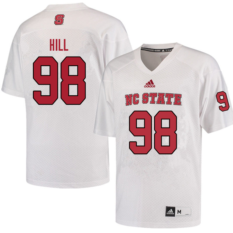 Men #98 B.J. Hill NC State Wolfpack College Football Jerseys Sale-Red